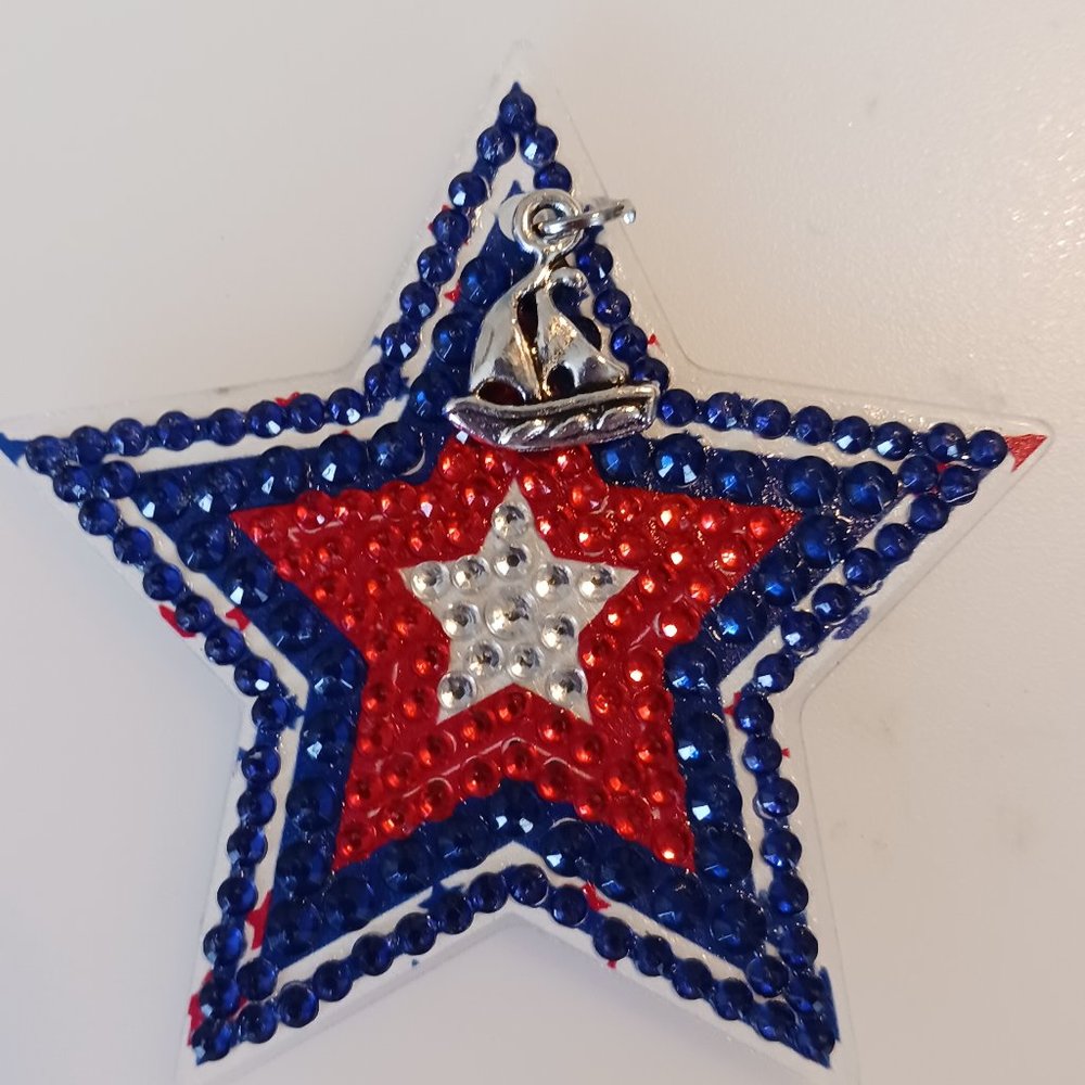 Patriotic star magnet sailboat
